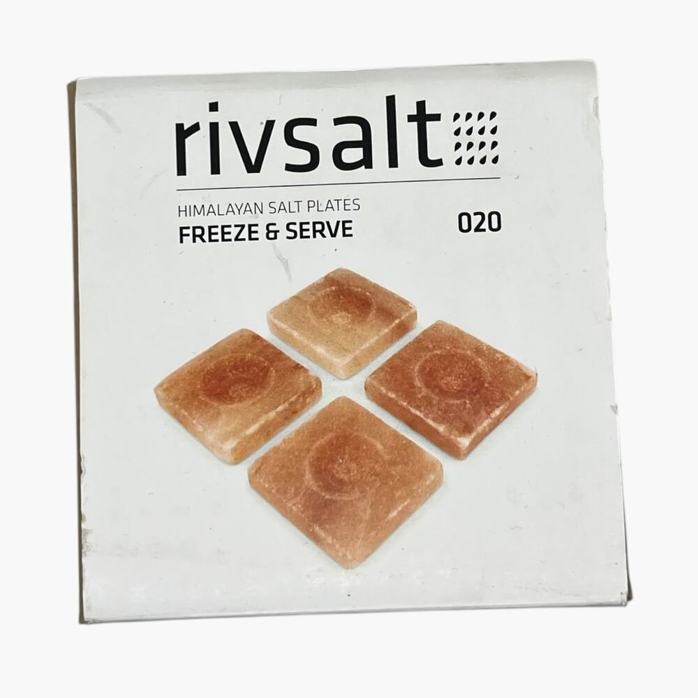 Rivsalt Himalayan Salt Plates Freeze and Serve Set